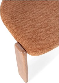 Ceglaste tapicerowane krzesła zestaw 2 szt. Nadia – MOME