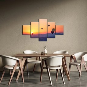 Obraz balonów na ogrzane powietrze (125x70 cm)
