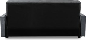 Sofa z Funkcją Spania ALUNA Rozkładana Wersalka Dwuosobowa Szara Nowoczesna do Salonu