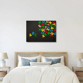 Obraz - kolorowe litery (70x50 cm)
