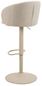 Beżowy hoker z regulowaną wysokością/z podłokietnikami (wysokość siedziska 86 cm) Eleanor – Actona