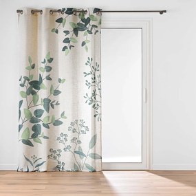 Zielono-beżowa zasłona 140x260 cm Botanica – douceur d'intérieur