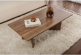 Ciemnobrązowy stolik w dekorze orzecha 60x119 cm Sabin – Kalune Design