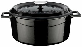 LAVA Metal garnek żeliwny, średnica 28 cm, czarny, 6,7 l