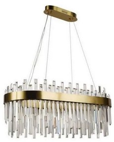 LED lampa wisząca 100W 230V 3000-6500K złota z DO, ściemnialna