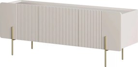 Szafka RTV Malmi 150 cm - kaszmir / złote nóżki