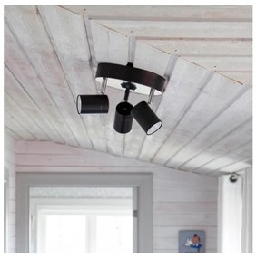 ByRydens 4200710-4002 - Oświetlenie punktowe CORRECT 3xGU10/7W/230V czarny