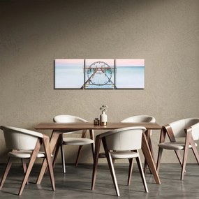 Obraz - Długie molo (z zegarem) (90x30 cm)