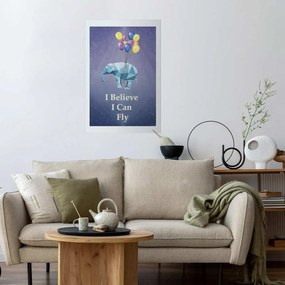 Plakat Latający słoń 40x60 cm bez ramy z marginesem ARTGEIST B