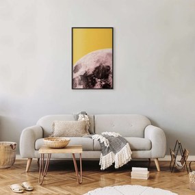 Plakat Słoneczny księżyc 29,7x42 cm z ramą czarną bez marginesu ARTGEIST B