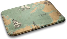 Dywanik antypoślizgowy do łazienki Dywanik antypoślizgowy do łazienki Stara mapa