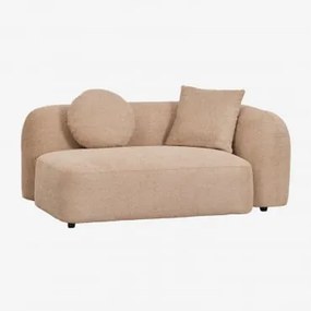 Moduł Narożny Prawy 2-osobowy Do Sofy Modułowej Z Tkaniny Chenille Coco Szenila Gruba Brąz Latte - Sklum
