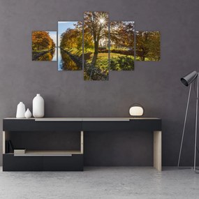 Obraz kanału wodnego (125x70 cm)