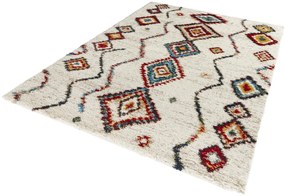 Dywan shaggy Nomadic Etno kremowy 120 cm x 170 cm