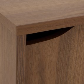 Szafka pod telewizor SLIDY, kolor ciemnego drewna, 120 x 40 x 42 cm