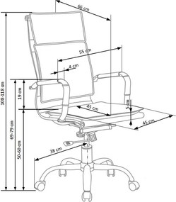 Nowoczesny czarny fotel biurowy Mantus