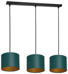 Lampa wisząca ARDEN 3xE27/60W/230V zielono-złota