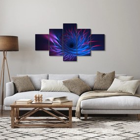 Obraz - abstrakcja kwiatu (125x70 cm)