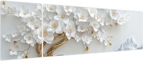 Obraz – Eleganckie drzewo życia 3D (170x50 cm)