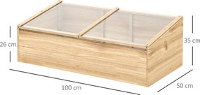 Drewniana szklarnia Outsunny