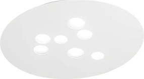 Lampa sufitowa Luna z białego metalu 72,5x60cm, 7 żarówek GX53 max 7x8W, IP20, nowoczesny okrągły kształt, żarówki nie są dołączone