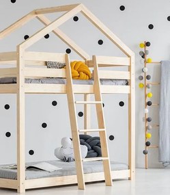 Piętrowe łóżko domek dla dzieci P8-K39