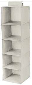 Wiszący tekstylny organizer do szafy Nancy – Compactor