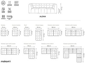 Brązowy podnóżek z imitacji skóry Aloha – Makamii
