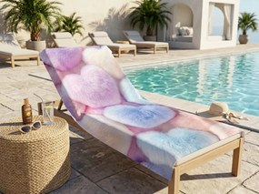 Szybkoschnący ręcznik plażowy XL PASTELLA kolorowy 100 x 180 cm, 100% mikrofibra