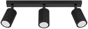 Loftowa czarna lampa sufitowa - D307-Melson