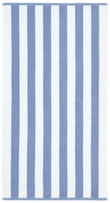 Biały/niebieski bawełniany ręcznik 50x85 cm Stripe Jacquard – Bianca