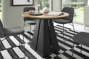 Industrialny stół rozkładany Fuego 100-176 cm z obręczą