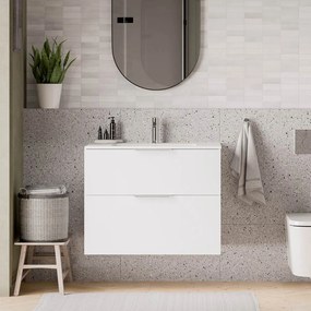 Duravit Waschbecken mit Waschtischunterschrank TIM 80 cm