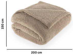 Szarobrązowy koc z mikropluszu 150x200 cm Cocoon – Tiseco Home Studio