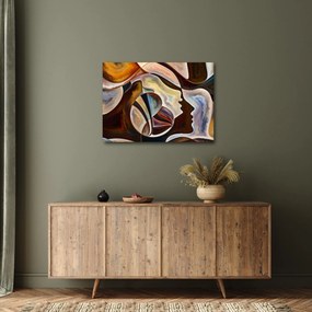 Obraz - Abstrakcja głów (70x50 cm)
