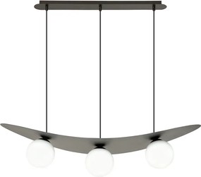 Loftowa lampa wisząca z mlecznymi kloszami - D123 T7-A87
