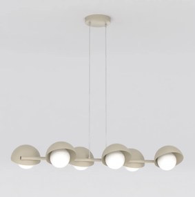 Boom 6 mokka eleganckie oświetlenie sufitowe w nowoczesnym domu