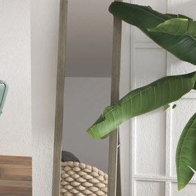 HOMCOM Lustro Na Całą Długość, 37 x 157 cm, Do Powieszenia lub Postawienia, Prostokątne Lustro do Salonu, Sypialni, Szare | Aosom PL