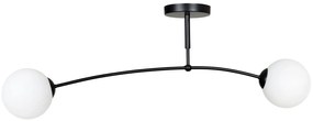 Czarna lampa sufitowa z kloszami D070 Z6-K69
