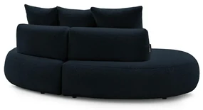 Ciemnoniebieska sofa z materiału bouclé 260 cm Saint-Germain – Bobochic Paris