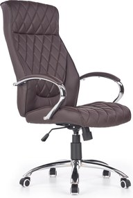 Pikowany fotel gabinetowy z ekoskóry Hilton