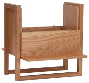 Barek z drewna dębowego w naturalnym kolorze 59x60 cm Woodman NewEst