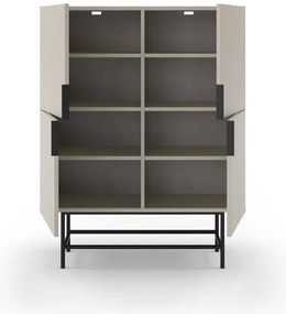 Kremowa szafka 100x128 cm Eldia – Marckeric