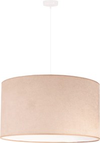 Żyrandol z abażurem w kolorze kremowym Bristol