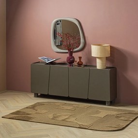 Brązowy dywan z mieszanki wełny 170x240 cm Livo – WOOOD