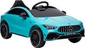 AIYAPLAY Elektryczne auto dla dzieci, sterowane zdalnie, z kółkami treningowymi, światłami LED, klaksonem, dla dzieci w wieku 3-6 lat, Błękitny