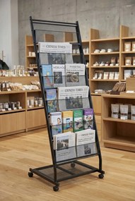 Stojak na gazety broszury reklamę R0-F53