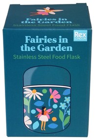 Niebieski termos na jedzenie dla dzieci 280 ml Fairies in the Garden – Rex London