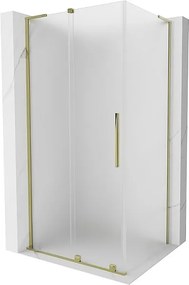 Mexen Velar L kabina prysznicowa rozsuwana 120 x 110 cm, szron, złota - 871-120-110-33-50