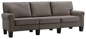 Trzyosobowa taupe sofa - Alaia 3X